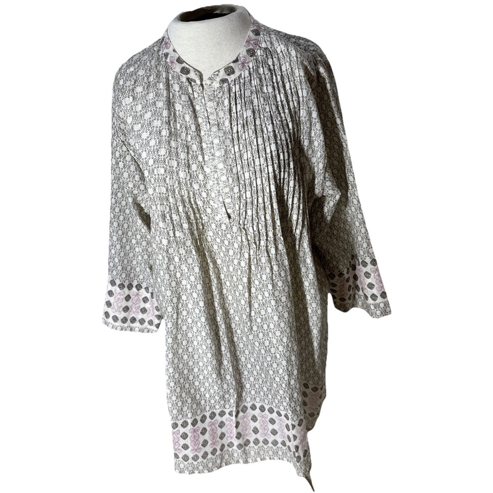 Antica Sartoria Women's Sz L Positano Italian l Beachwear Fashion Tunic Top